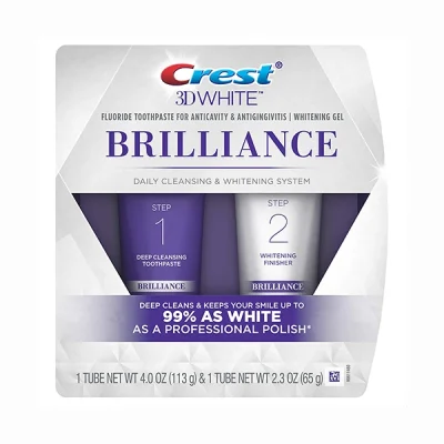Crest 3d White Brilliance 2-fazowa kuracja pastą wybielającą